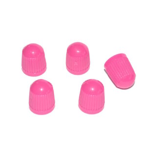 Rosa ventilhattar i plast - för bil, MC, moped osv. (5-pack)